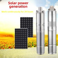 Pompe submersible à vis sans balais 12V 24V 36V 48V 72V pour puits profond, 3 pouces, en acier inoxydable, haute pression pour l'irrigation
