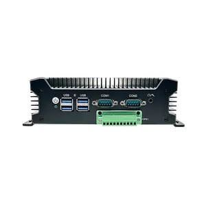Industrieller Mini-PC mit Intel Celeron Quad Core 8GB Speicher DDR4 RAM Dual LAN GPIO-Unterstützung 9 ~ 36V Power Win10/11 RS232/485