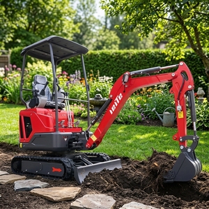 Miniexcavadora de 1.6 Toneladas con Giro y Orugas Expandibles para Jardinería en Espacios Reducidos y Excavación de Cimentaciones - Product Image 6
