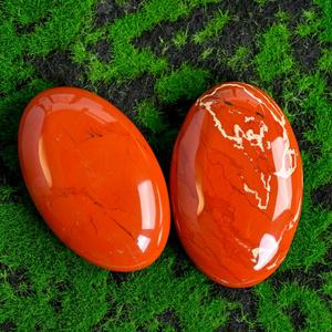 Pierre de jaspe rouge naturelle polie en forme ovale pour la guérison spirituelle, la décoration intérieure et les cadeaux de fêtes (vente en gros) - Product Image 2