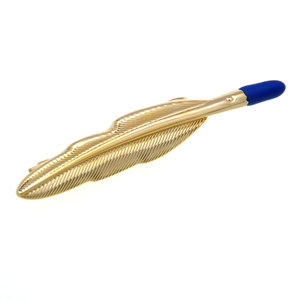 Al por mayor: Pinza de corbata novedosa con forma de pluma, personalizada, accesorio de moda para traje de hombre, pinza de corbata para boda, esmoquin, joyería de moda, barra de corbata - Product Image 4