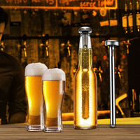 Meilleur Cadeau Gadget d'Été : Bâtonnet Refroidisseur de Bouteille de Vin et Bière en Acier Inoxydable Écologique, Accessoire de Bar Très Vendu