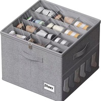 Boîte de rangement en tissu pour chaussures, boîte de tri pour chaussures, armoire à chaussures, couvercle transparent, pliable, anti-poussière, anti-humidité, pour usage domestique