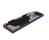 Clavier mécanique de jeu à échange à chaud avec commutateur RVB espagnol personnalisable 100% LED rétroéclairée pour une utilisation de bureau-Nouveau produit