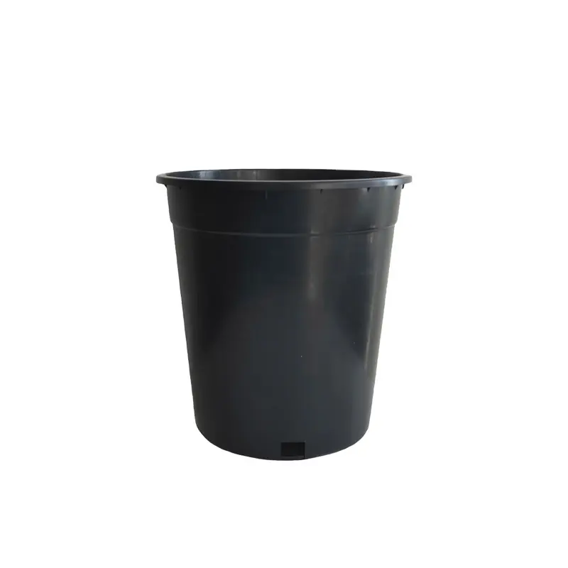 Круглые черные садовые пластиковые цветочные горшки Ronbo Sunrise 1 2 3 5 6 7 10 15 20 25 галлонов