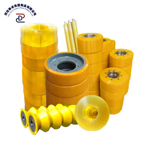 Kunden spezifische industrielle PU-Antriebs rollen welle Polyurethan beschichtete Urethan-Abdeck schienen rollen Gummi-Nachlauf walze - Product Image 1