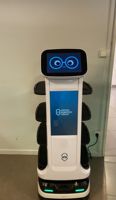 Robot de service alimentaire multilingue MiCity, robot de livraison de sushis, charge utile de 40 kg, navigation laser, robot serveur de restaurant