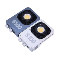ZSYB S100 Projecteur LED COB portable en alliage d'aluminium, haute CRI 100W, température de couleur réglable 2700K-6500K, dimmable