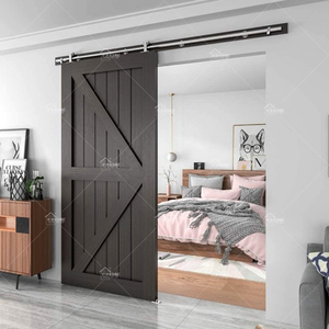 Style français chambre salon insonorisé coulissant en <span class=keywords><strong>bois</strong></span> massif en <span class=keywords><strong>bois</strong></span> rustique <span class=keywords><strong>planche</strong></span> intérieure <span class=keywords><strong>porte</strong></span> <span class=keywords><strong>de</strong></span> grange <span class=keywords><strong>pour</strong></span> ferme - Product Image 4