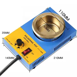 280W Schmelzzlöt-Topf mit einstellbarer Temperatur und einem Durchmesser von 80mm Tauch löt schweiß material