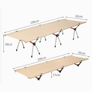Nouveau lit de camping en aluminium pour l'extérieur, pliable, portable, pour adultes, avec logo personnalisé - Product Image 3