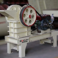 Prix usine Broyeur de pierre de gravier fin PE 250x400 concasseur à mâchoires diesel mobile Gold Ore avec convoyeur