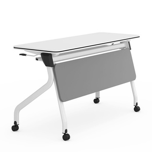 Modern Office Staff Training <b>Folding</b> Desks Factory Wholesale Low Price Metal Furniture for Outdoor Use or in Hospitals - Product Image 2