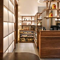 Vitrine à gâteaux LED en verre sur mesure, design intérieur personnalisé