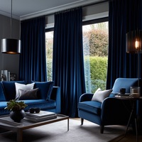 Vente en gros de rideaux occultants de luxe en tissu de velours personnalisés pour salon chambre à coucher hôtel restaurant pour la maison
