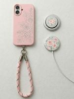 Ensemble cadeau d'accessoires pour téléphone personnalisés, coque de téléphone en silicone, cordon de poignet, support magnétique, chargeur sans fil, fabrication OEM ODM