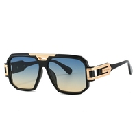 Lunettes de soleil pilote personnalisées grand format 093, unisexe, coupe-vent, protection UV400, lunettes de conduite, monture décorative surdimensionnée