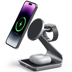 Nouveau Offres Spéciales Portable <span class=keywords><strong>3</strong></span> en 1 support de chargeur rapide sans fil magnétique support multifonction de charge sans fil magnétique pour iPhone - Product Image 1
