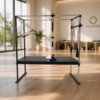 Tempat Tidur Reformer Cadillac Pilates Aluminium yang Dapat Disesuaikan, Peralatan Latihan Kebugaran Trapeze untuk Rumah dan Studio Komersial