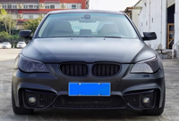 Kit carrosserie complet style M4 pour BMW Série 5 E60 2003-2010 – Pare-chocs avant et arrière, jupes latérales, calandre, feux antibrouillard – Ensemble de mise à niveau extérieur