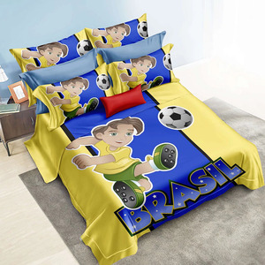 Sábana de cama con diseño de dibujos animados para niños, juego de sábanas con estampado 3D Digital de microfibra - Product Image 3