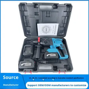 Marteau perforateur électrique sans fil haute puissance style MKA Pioche à percussion à double usage Source d'alimentation par batterie pour le commerce extérieur OEM - Product Image 1