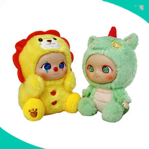 3d mini giocattolo carino kawaii divertente cartone animato creativo peluche peluche bambola con faccia di plastica - Product Image 6