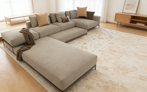 พรมกันลื่นแบบทอวิลตัน โพลีเอสเตอร์ ผลิตด้วยเครื่องจักร ดีไซน์ดั้งเดิม - Product Image 6