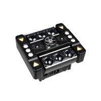 Projecteur LED MOKE à Effet Lumineux Rotatif DMX Sonore Multi-Effets pour Scène, Fête, DJ, Club, Soirée, Mariage, Discothèque, KTV