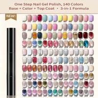 Stylo Gel 3-en-1 Original d'Usine, Vernis à Ongles à Application Facile, Logo Personnalisé, Vente en Gros Transfrontalière, Changement de Couleur Rapide