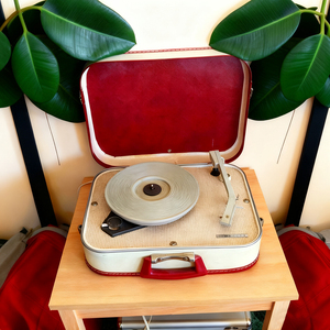 Nuovo Design: Custodia <span class=keywords><strong>Portatile</strong></span> per Giradischi Retrò con Maniglia, Grammofono per <span class=keywords><strong>Cassette</strong></span> e Dischi in Vinile - Product Image 4