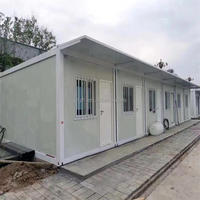 Casa contenedor móvil prefabricada de 2 plantas con casa contenedor portátil de vidrio lista para transportar y vivir