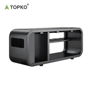 TOPKO फिटनेस उपकरण बहु डम्बल वजन भंडारण समायोज्य डम्बल भंडारण वजन बेंच Hiit बेंच के साथ पहियों