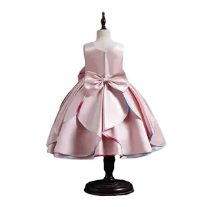 Sweet Elegant Princess Dress Sleeveless Dress Wedding Flower Girl Skirt Dresses For Girls Children Clothing Wholesale