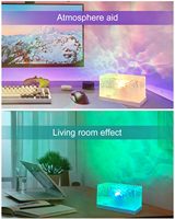 TSINYE LED Moderne Océan Vague Projecteur 16 Couleurs Plug in 3D Led Veilleuse Lampe Northern Light Aurora Projecteur Lumière Projecteur