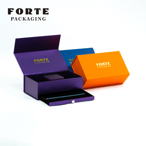 Forte 2025 thâm quyến nhà máy tùy chỉnh sang trọng giả da giấy hộp đồ trang sức bông tai Hộp ngăn kéo hộp đồ trang sức - Product Image 2