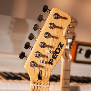 กีตาร์ไฟฟ้า 6 สาย รุ่น Hot Sale PEOZ ตัวบอดี้ทำจากไม้บาสวูด คอทำจากไม้เมเปิล ฟิงเกอร์บอร์ดทำจากไม้โรสวูด - Product Image 5