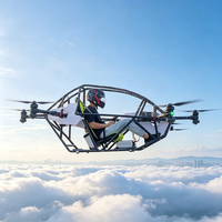 Nouvel hélicoptère VTOL à aile rotative rouge, alimenté par batterie, léger, en fibre de carbone, télécommandé, décollage et atterrissage verticaux