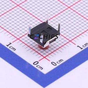 TC-1157-B-F Tactile Switch Through hole Component (THT) Switch Single Pole Single Throw Round Button 1.6N Through Hole - Product Image 2