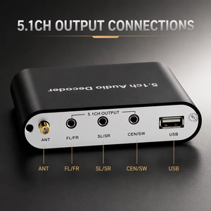 ตัวถอดรหัส Dolby DAC โปรเซสเซอร์เสียงโฮมเธียเตอร์สำหรับ AC3/DTS/HD <span class=keywords><strong>Optical</strong></span>/Coaxial/USB ให้สัญญาณออก 5.1 - Product Image 2