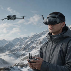 Drone <b>Video</b> Goggles 3 FPV Headset Racing Drone Setup <b>Camera</b> Monitoring Flight Training and Aerial View Use - Product Image 1