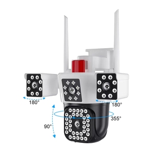 Caméra de sécurité solaire extérieure IP67 YOOSEE 4MP HD, capteur CMOS, prise en charge de la carte mémoire, véritable triple objectif, sans fil, WIFI, vision nocturne, PTZ - Product Image 3