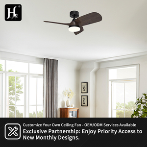 C070 52 inch <b>ceiling</b> <b>fan</b> <b>with</b> light kit <b>remote</b> control 3 blade DC motor for outdoor and household metal wood <b>fan</b> lights - Product Image 3