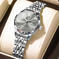 Reloj Poedagar 504 Fashion para Mujer, Resistente al Agua 3ATM, Manecillas Luminosas, Caja de Aleación, Correa de Acero Inoxidable
