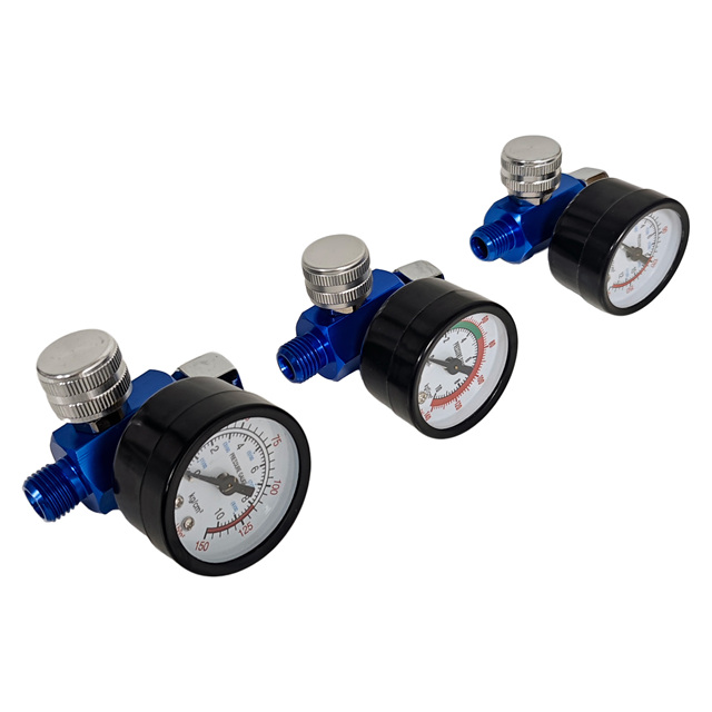Precision Mini Air Regulator with Gauge for Spray Gun Pneumatic Tools