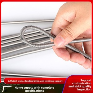 Tuyau de protection extra-long en acier allié, à ressort, pour conduites automobiles, arbres, signalisation, tension, laboratoire, air, eau, 10 mm, extensible - Product Image 2