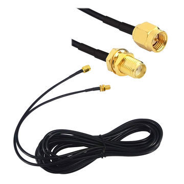 Elesun Coaxial Cable 50 Ohm RG316D Double Braids with Black Matte TPU Jacket 100m Copper Steel Wire Antenna Cable