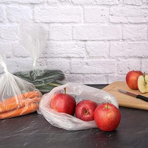 12" X 20" Clear PE Side Gusset Produce <b>Bags</b> on a Roll <b>Bread</b> & Grocery Use ~340 <b>Bags</b> Per Roll - Product Image 3