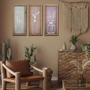 Arte de la pared Floral de <span class=keywords><strong>madera</strong></span> Decoración Enmarcado Botánico <span class=keywords><strong>Madera</strong></span> Decoración de la pared Signo para el hogar Cocina <span class=keywords><strong>Vintage</strong></span> Granja Pinturas DE PAISAJE - Product Image 2