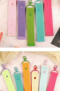 Llaveros de lona personalizados a todo color con cinta decorativa, de Corea del Sur, DIY, en blanco, para planchar a mano, adornos colgantes - Product Image 6